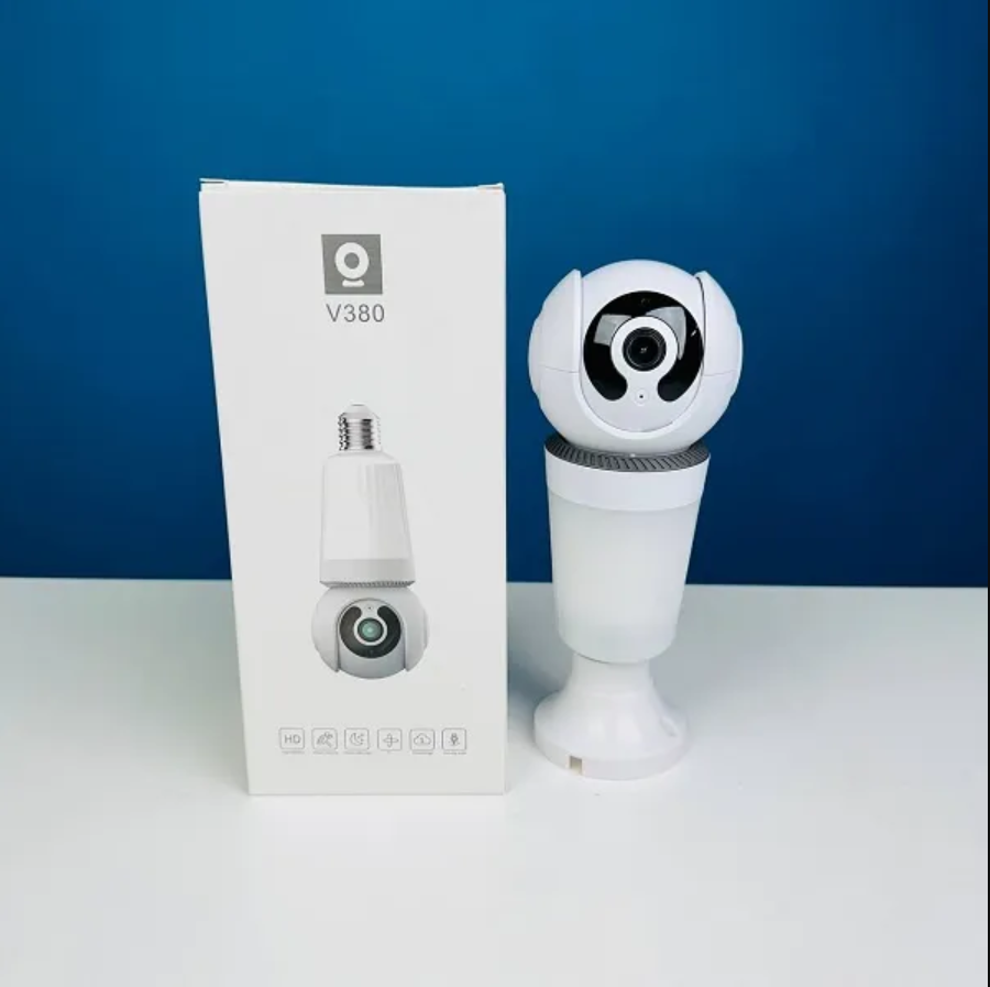 V380 Indoor Single Lens Bulb PTZ Long Light Wifi IP Camera