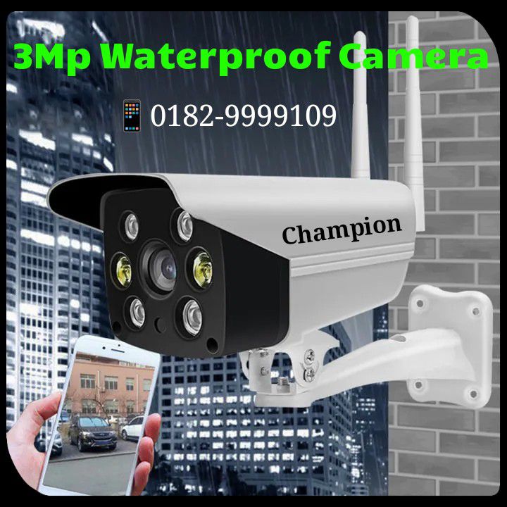 3mp Waterproof day night colour camera 1year official warranty